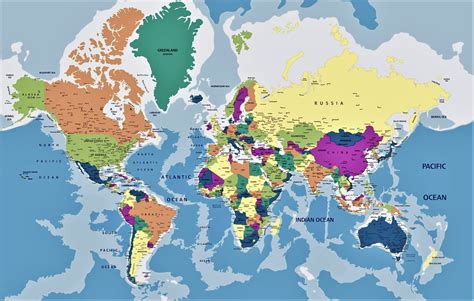 mapa del mundo con nombres